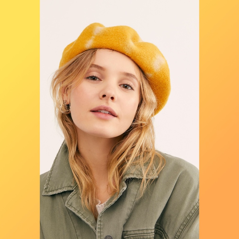 Free People Static Tie Dye Beret - Picture 3 of 3